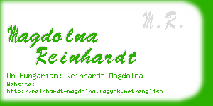magdolna reinhardt business card